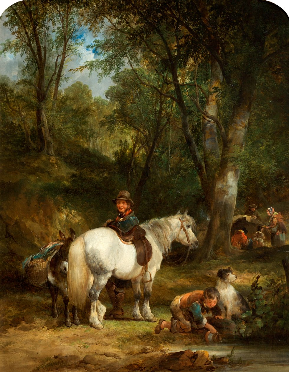 Obóz cygański autorstwa William Snr. (circle of) Shayer