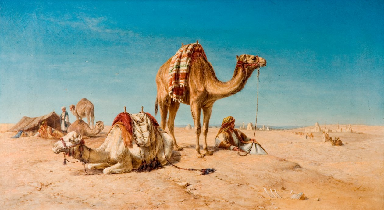 Postój na pustyni, 1867 autorstwa William Snr. Luker