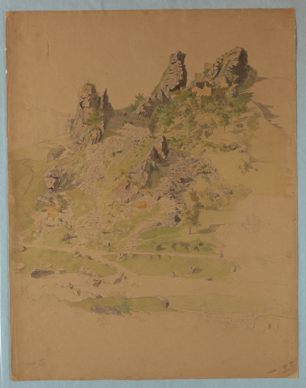 Zamek Calenfells, niedaleko Kirn, Niemcy autorstwa William Stanley Haseltine