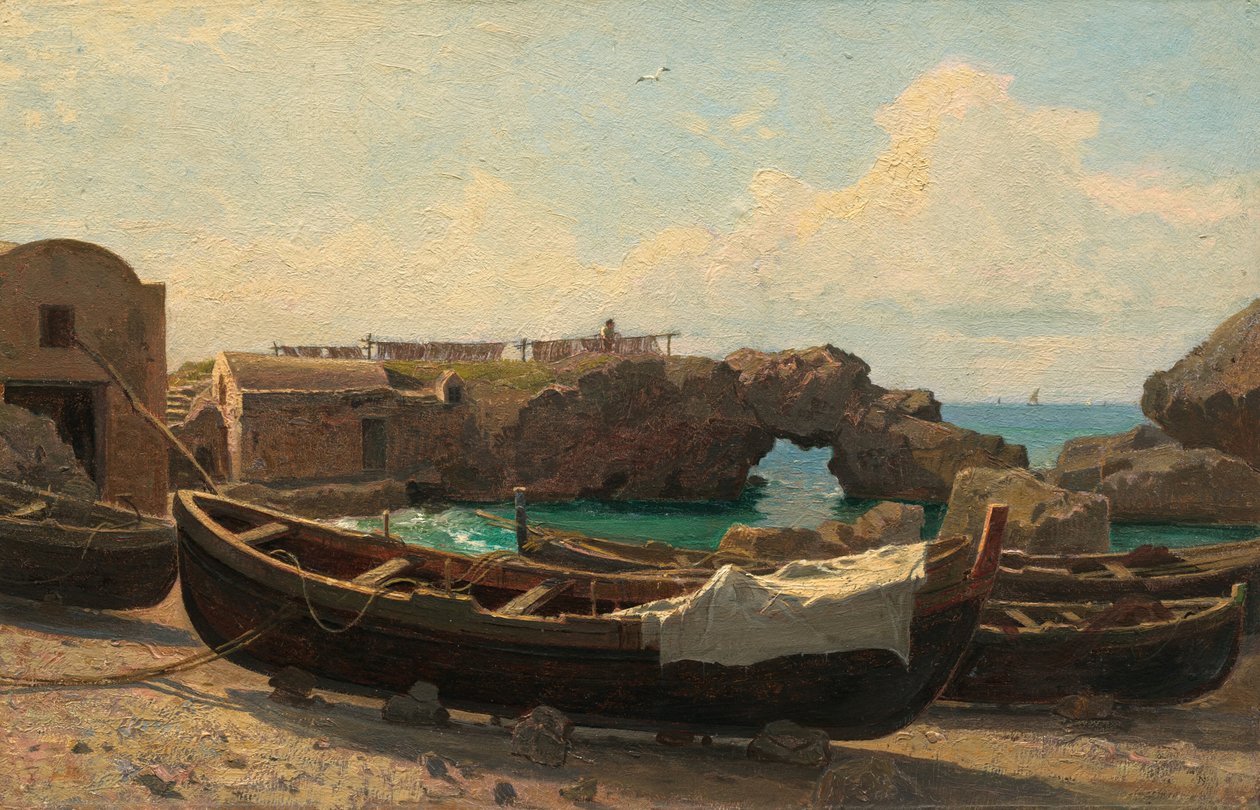 Marina Piccola, Capri, ok. 1930 r. 1858. autorstwa William Stanley Haseltine