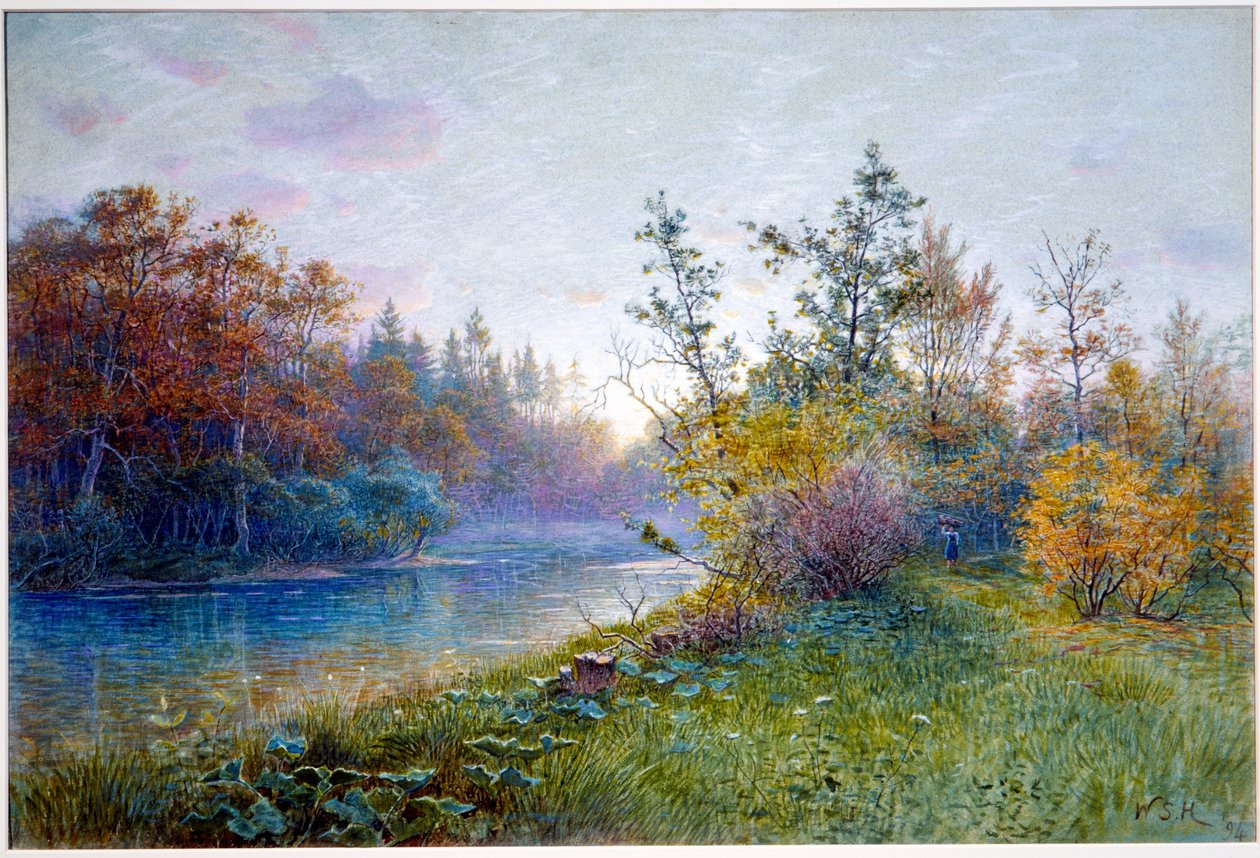 Zapora młyńska w Traunstein autorstwa William Stanley Haseltine