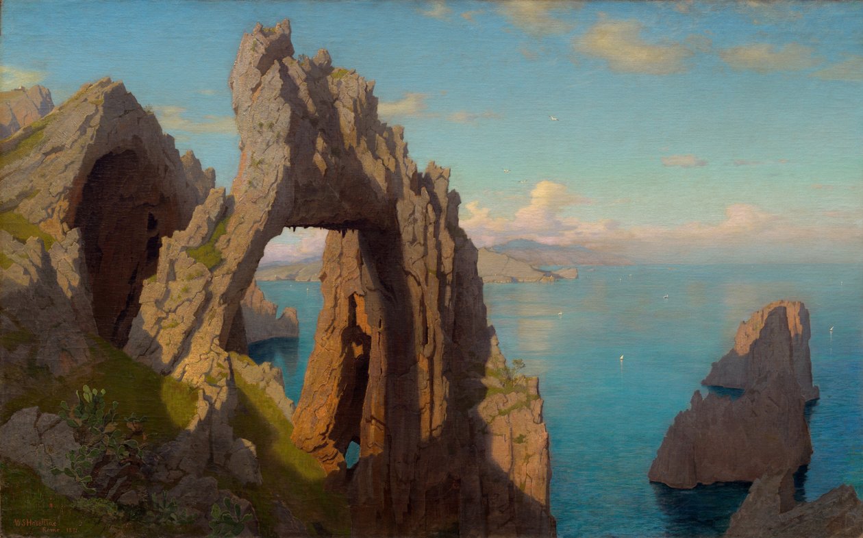 Naturalny łuk w Capri autorstwa William Stanley Haseltine