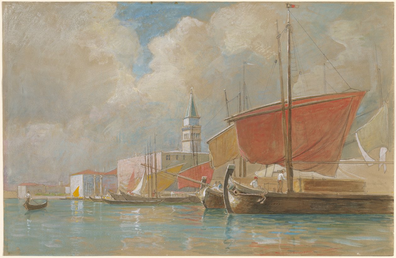 Wysyłka wzdłuż Molo w Wenecji autorstwa William Stanley Haseltine