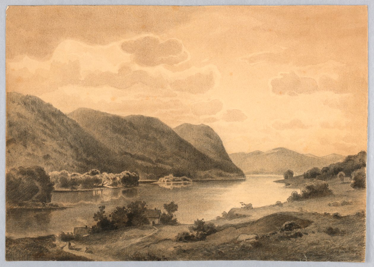 Studium krajobrazu, rzeka Hudson, NY autorstwa William Stanley Haseltine