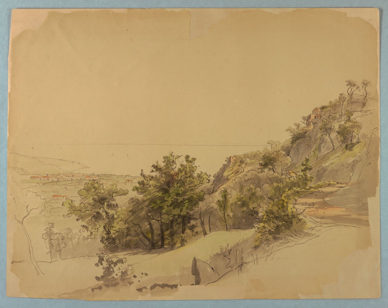 Studium krajobrazu, Sorrento, Włochy autorstwa William Stanley Haseltine