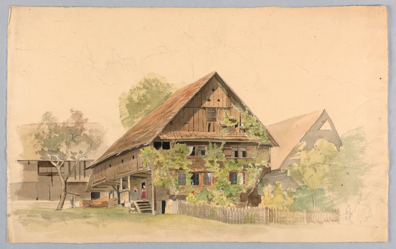 Studium krajobrazu, Szwajcaria autorstwa William Stanley Haseltine