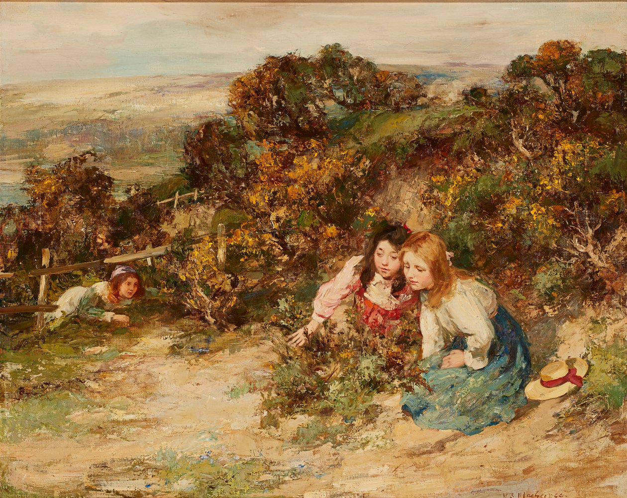 Poszukiwanie skarbów (olej na płótnie) autorstwa William Stewart MacGeorge