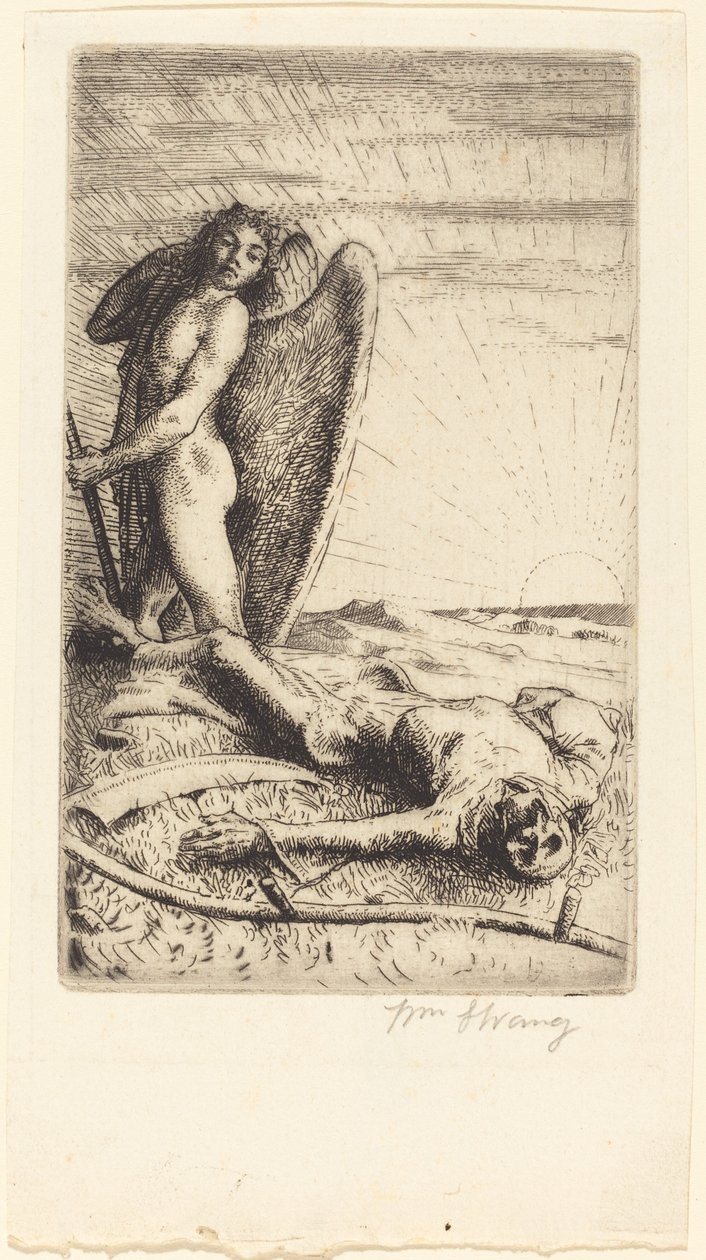 Śmierć pokonana autorstwa William Strang