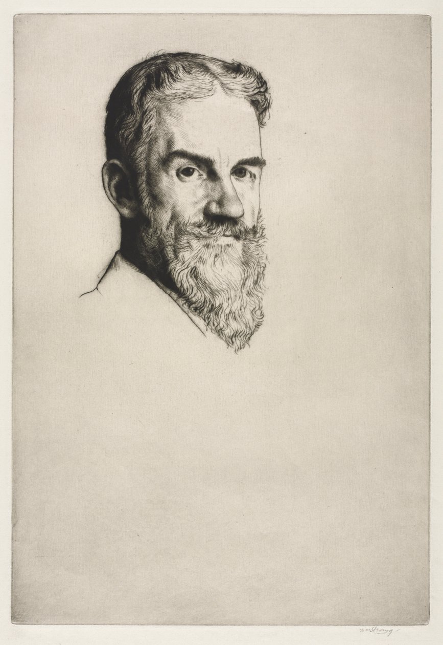 George Bernard Shaw, 1907. autorstwa William Strang