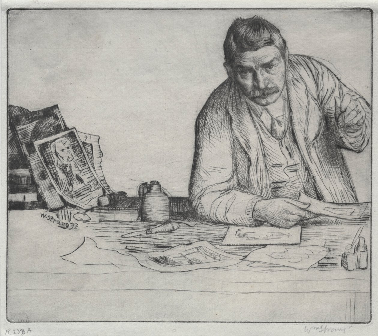 Autoportret - „Wytrawiacz” autorstwa William Strang