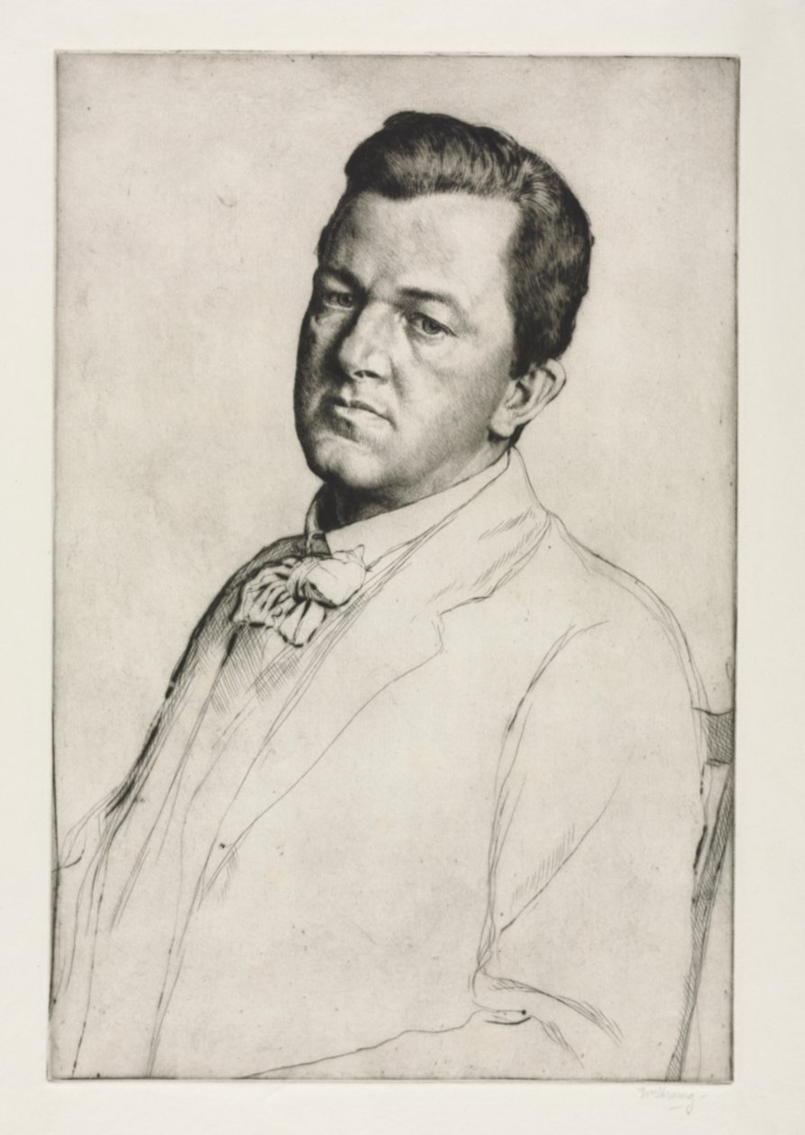 Sir Charles Holroyd, 1909. autorstwa William Strang