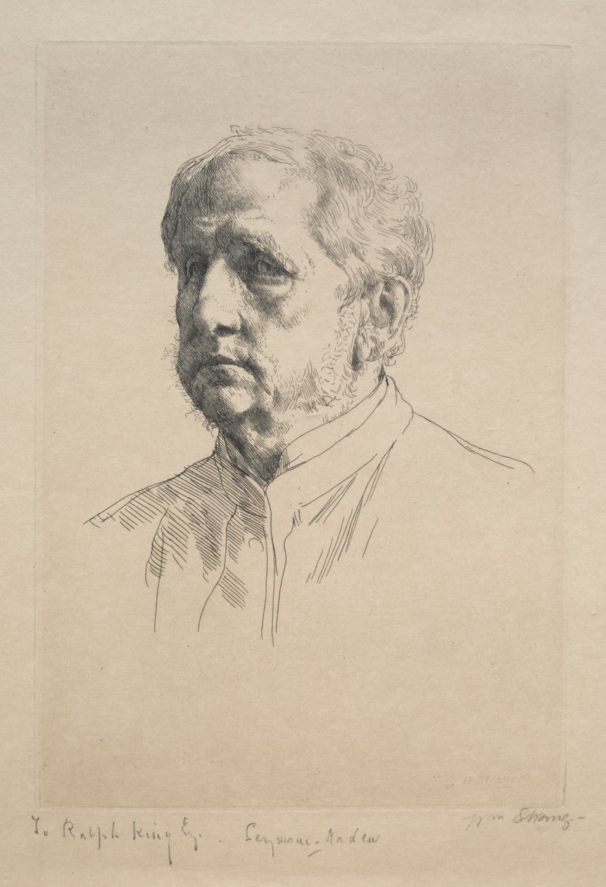Sir Francis Seymour Haden, 1883. autorstwa William Strang