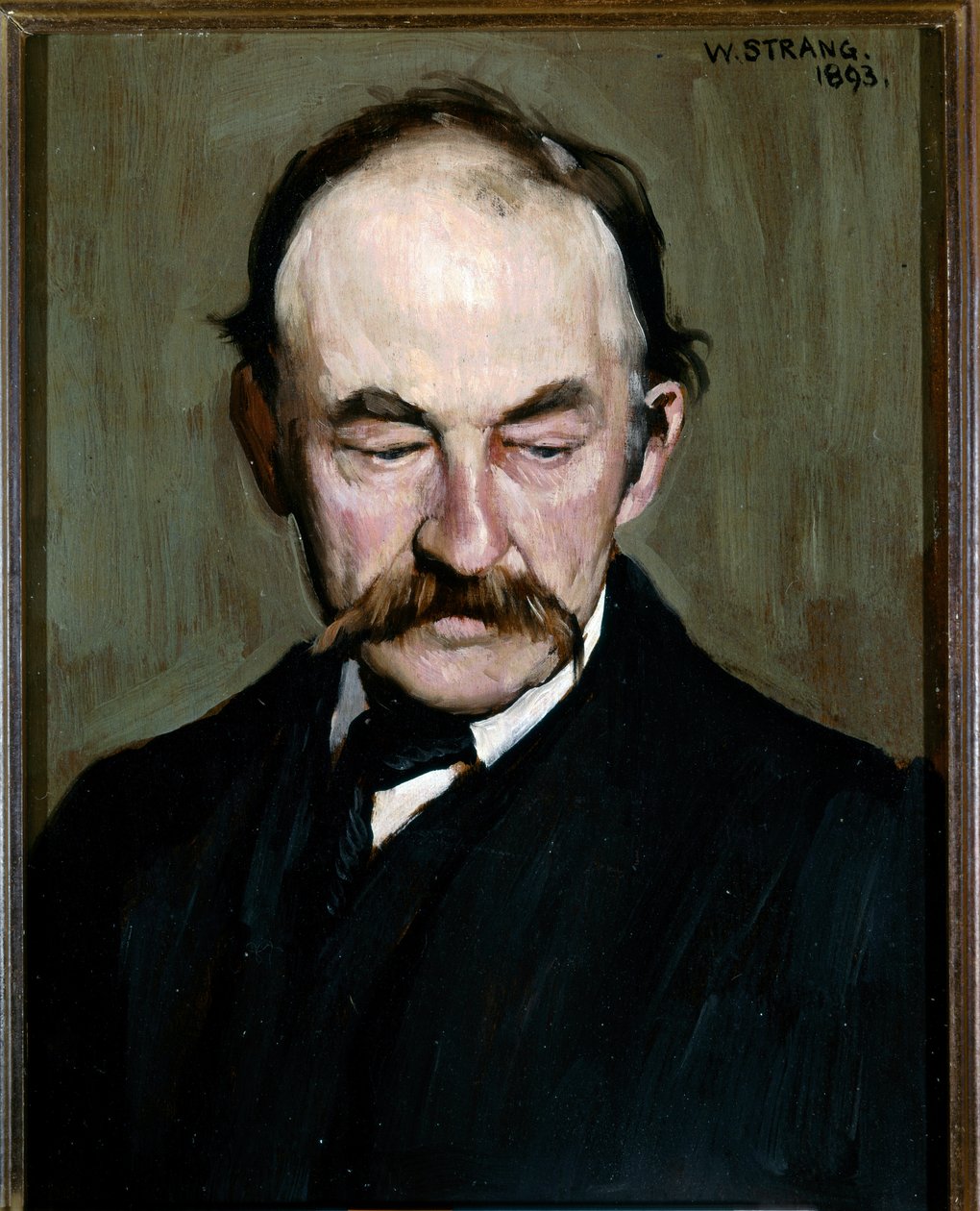 Thomas HARDY , Portret 1893 (olej na płycie) autorstwa William Strang