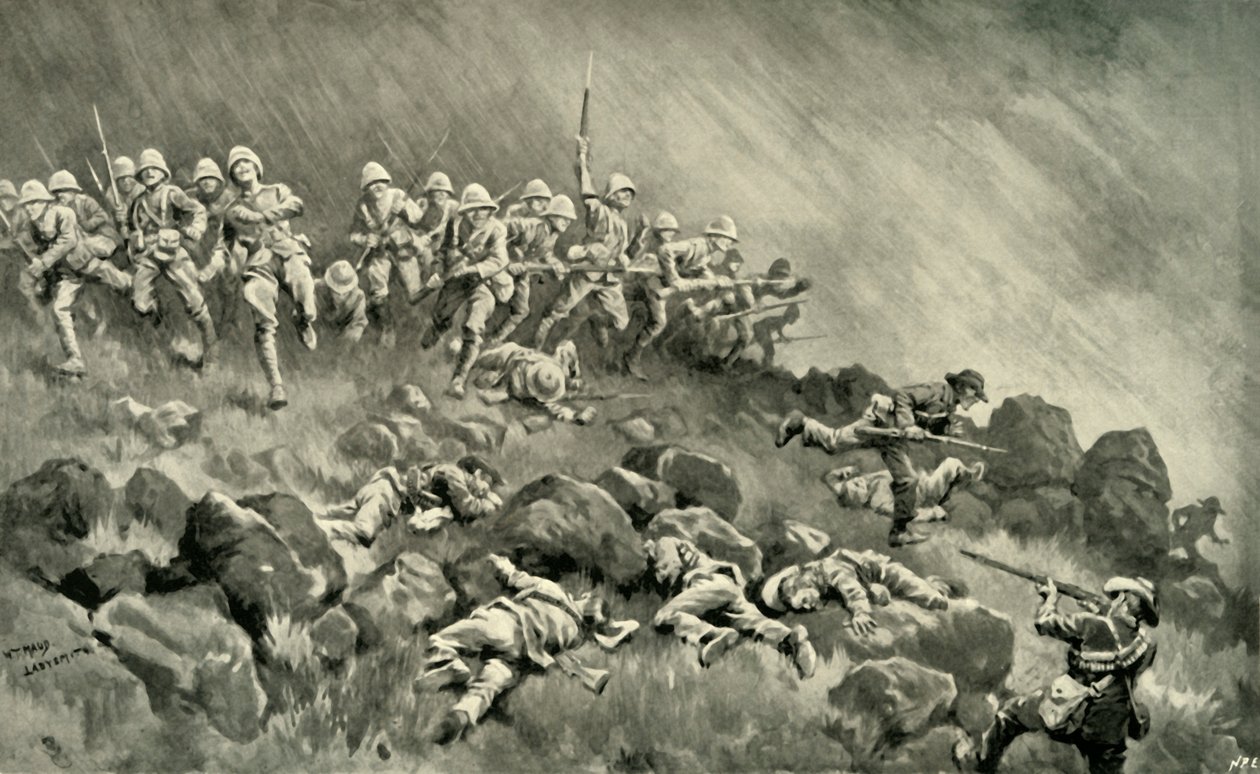 „Wielki atak na Ladysmith – Wzgórze Wagonów Devon”, 1900. autorstwa William T Maud