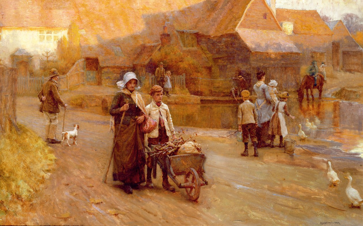 Stary Młyn, Surrey autorstwa William Teulon Blandford Fletcher