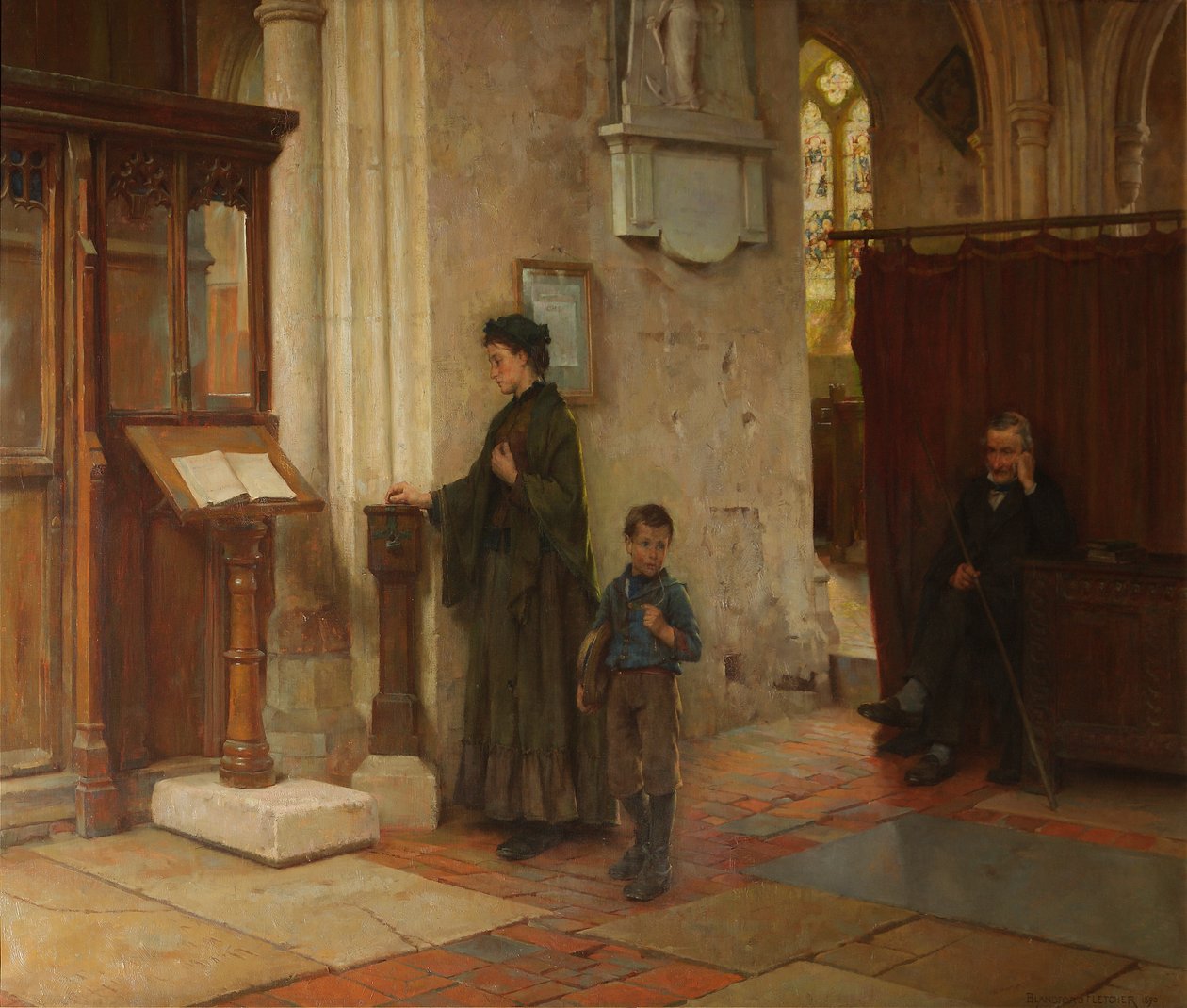 Roztocz wdowy, 1890 autorstwa William Teulon Blandford Fletcher