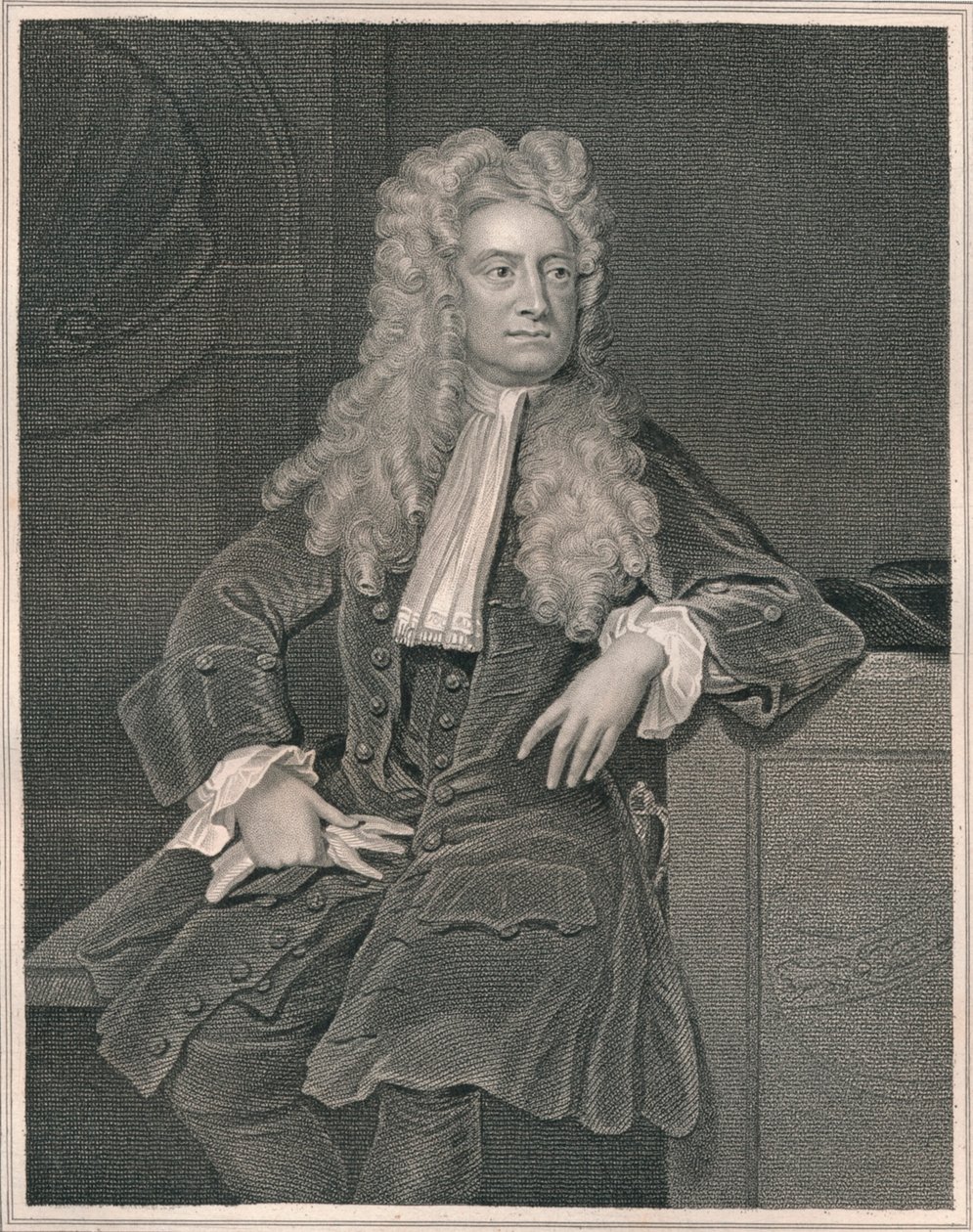 Sir Isaac Newton, ok. 1700, początek XIX wieku. autorstwa William Thomas Fry