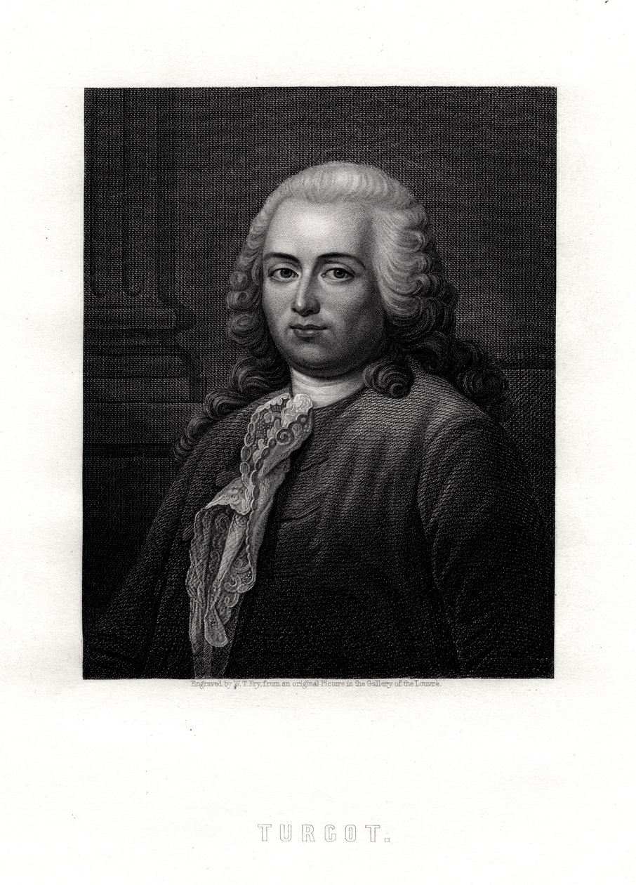 Turgot, francuski mąż stanu i ekonomista, XIX w. autorstwa William Thomas Fry