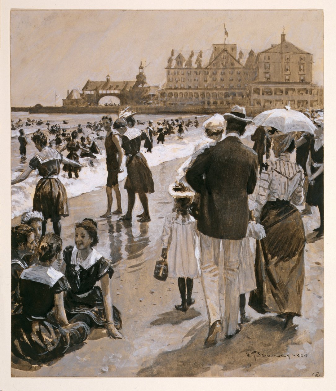 Scena na plaży z Harper