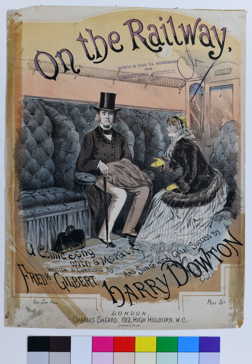 Na kolei, c1870 (chromolitografia na papierze) autorstwa William Thomas Stannard