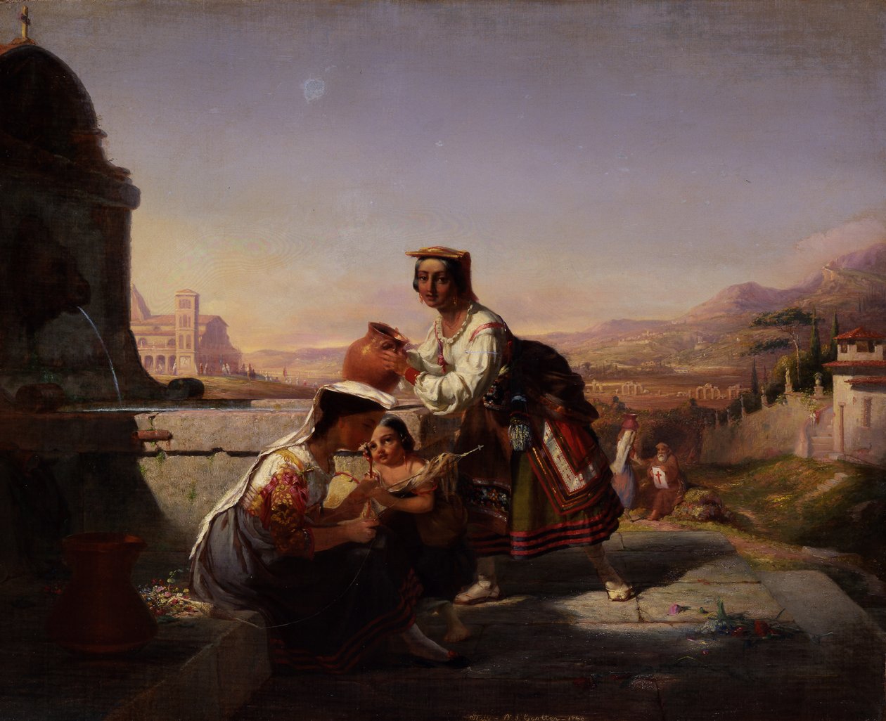 Scena włoska, 1860. autorstwa William Tolman Carlton