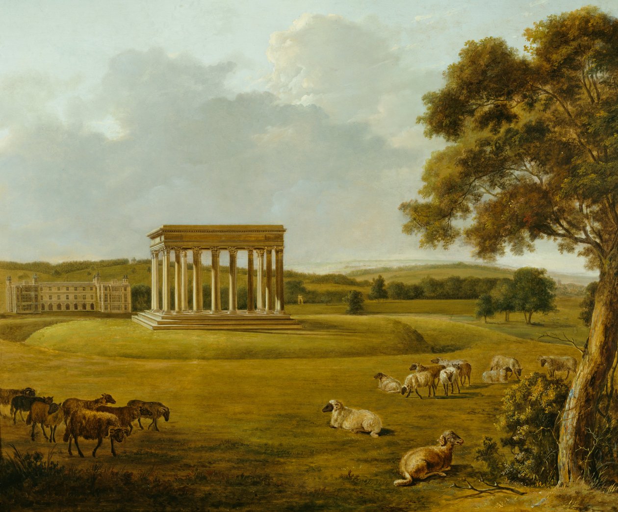 Dom Audley End, Saffron Walden, Essex, XVIII wiek autorstwa William Tomkins