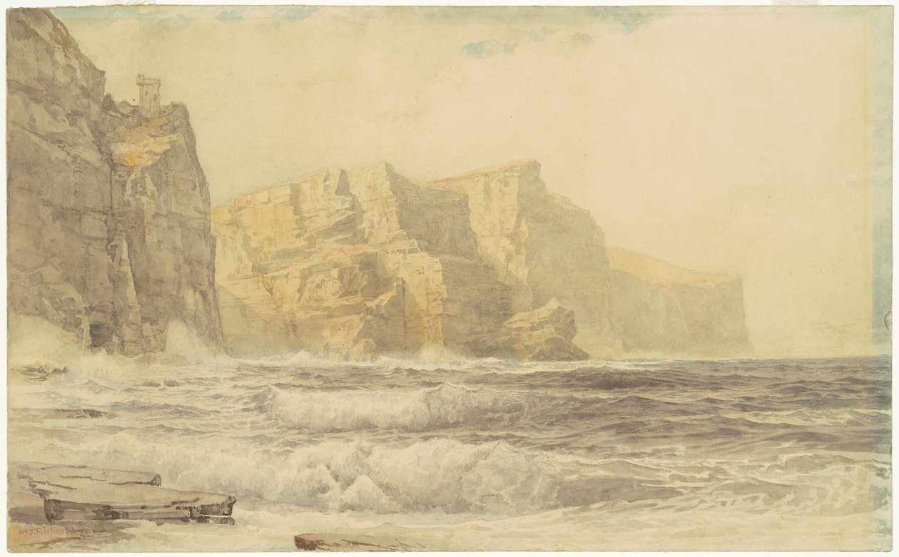 Zamek Baldart, Kilkee, hrabstwo Clare, Irlandia autorstwa William Trost Richards