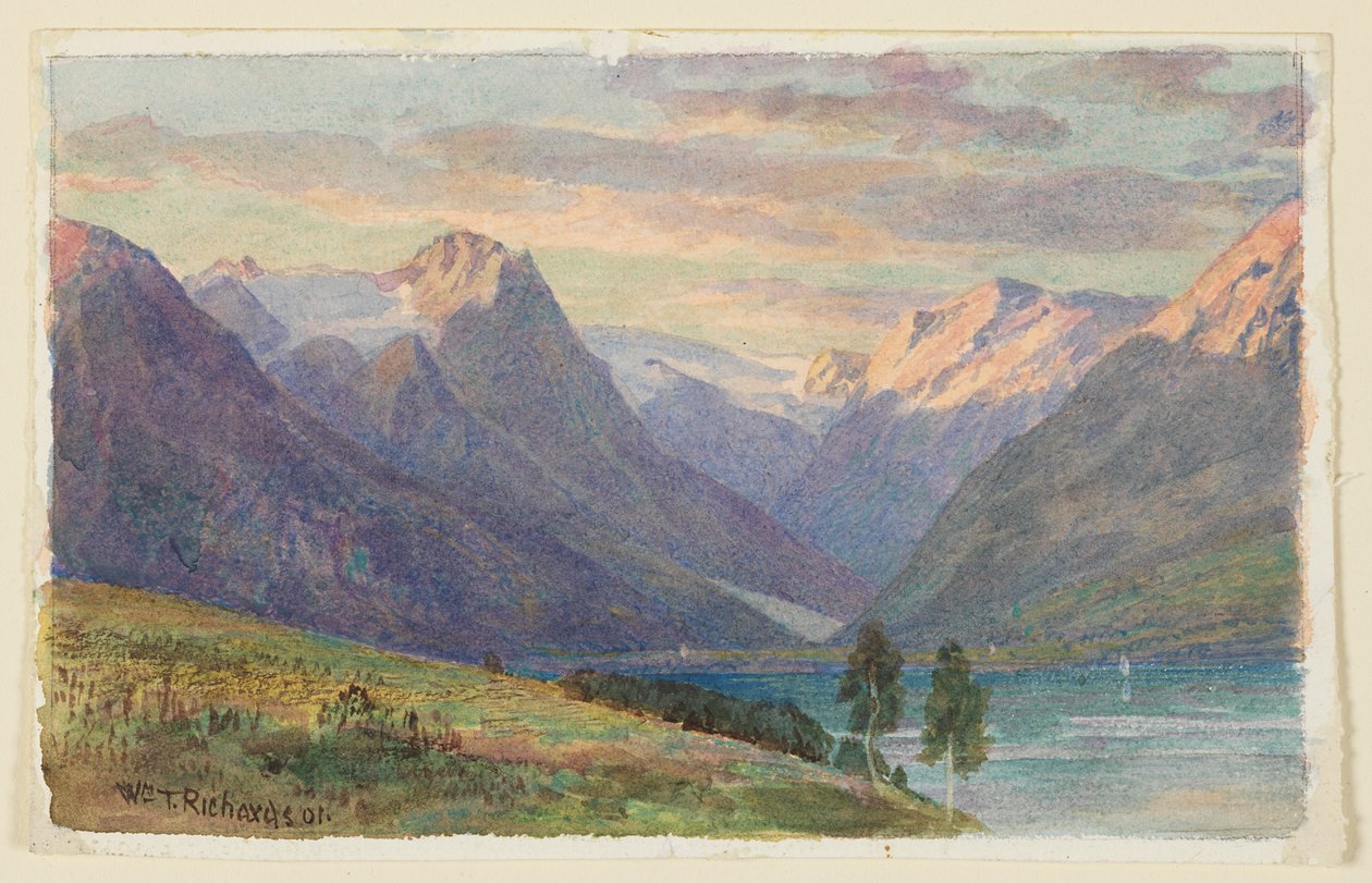 Fiord w Norwegii autorstwa William Trost Richards
