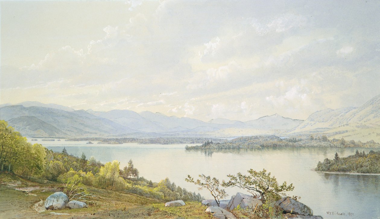 Jezioro Squam i Góry Sandwich autorstwa William Trost Richards