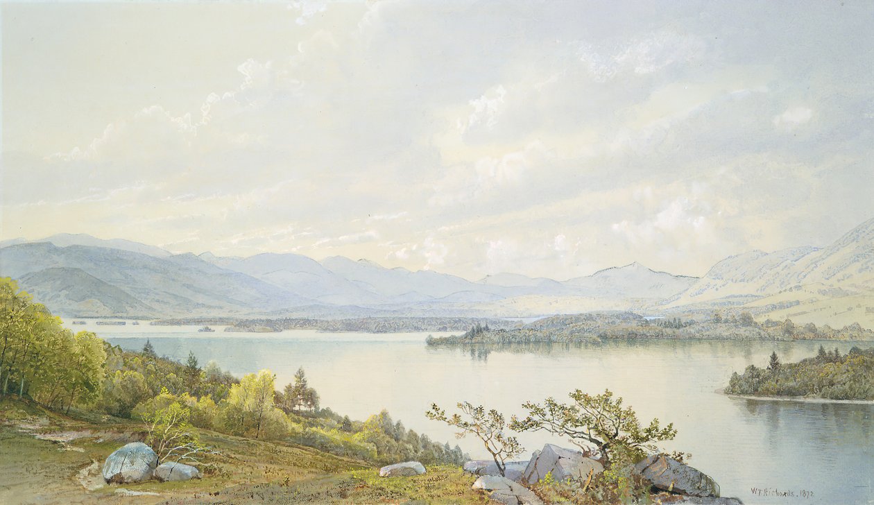Jezioro Squam i Góry Sandwich, 1872. autorstwa William Trost Richards