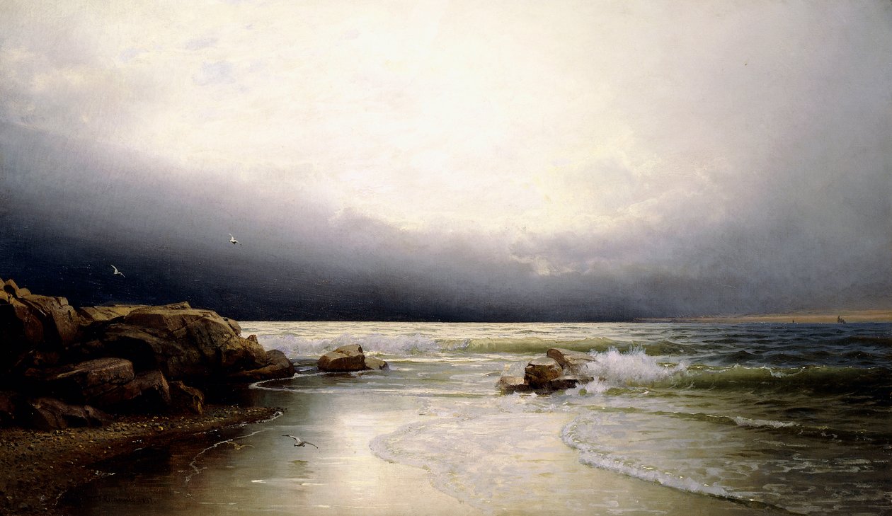 Lands End - Wybrzeże New Jersey, 1887 autorstwa William Trost Richards