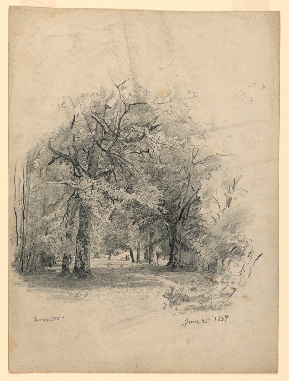 Krajobraz, Darmstadt, Niemcy autorstwa William Trost Richards