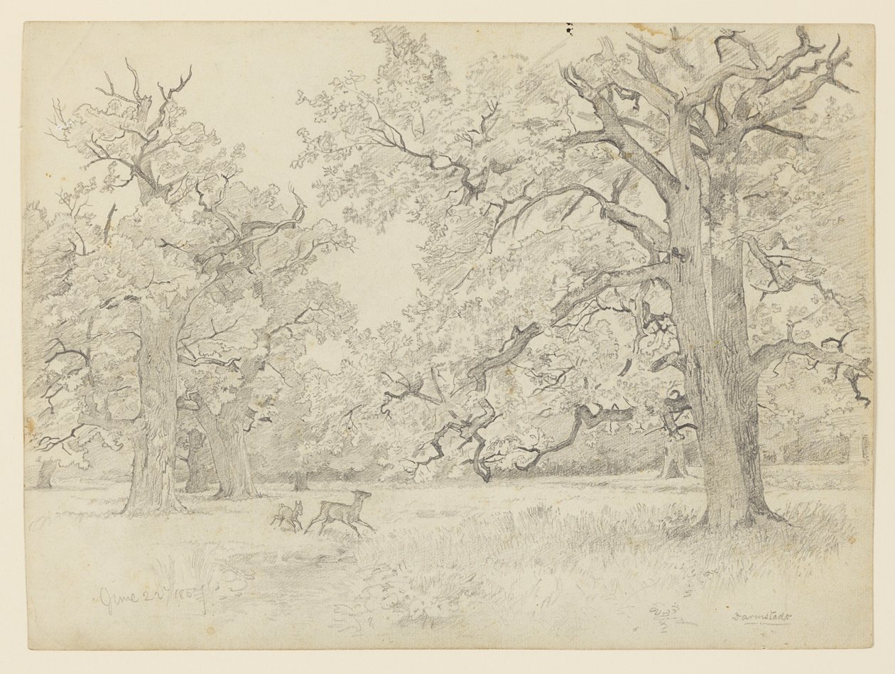 Krajobraz, Darmstadt, Niemcy autorstwa William Trost Richards