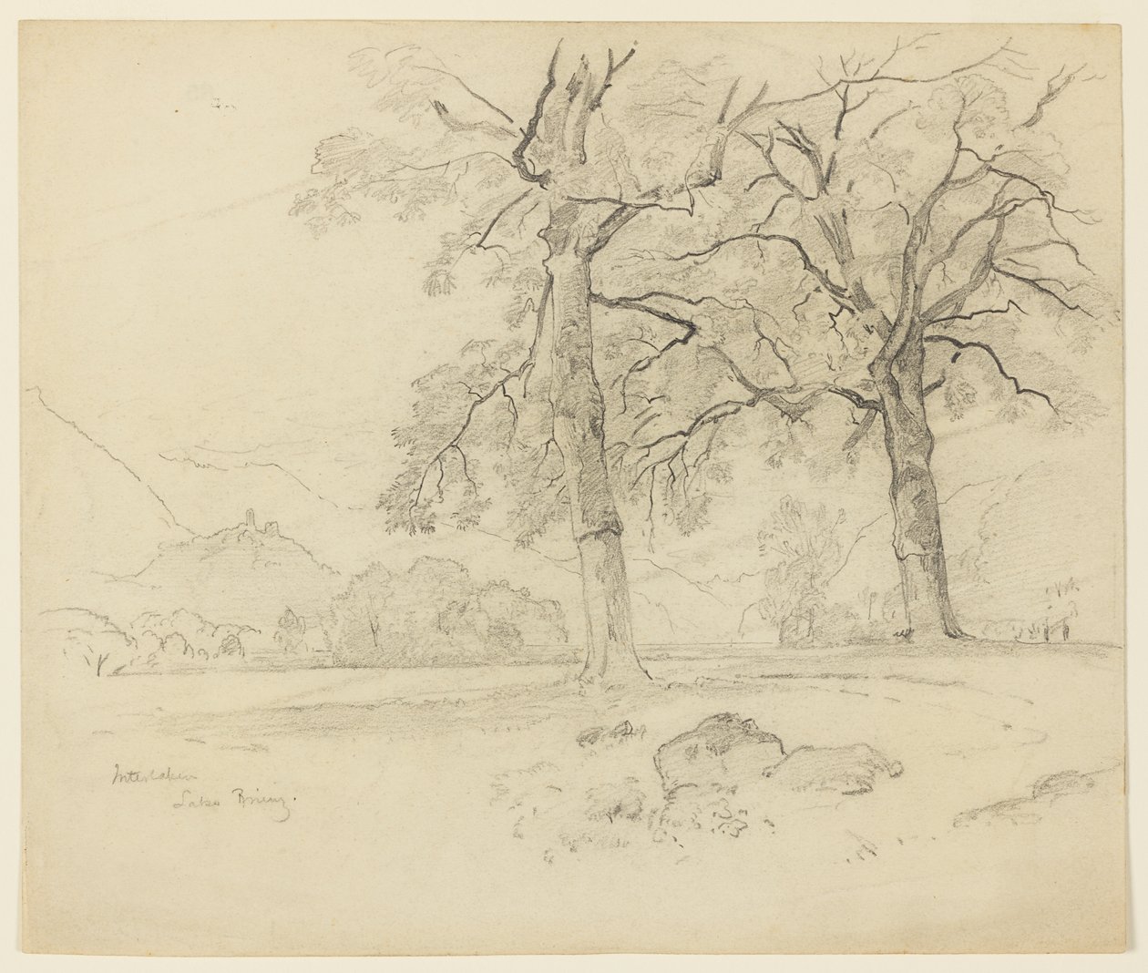 Krajobraz, Jezioro Brienz, Interlaken, Szwajcaria autorstwa William Trost Richards