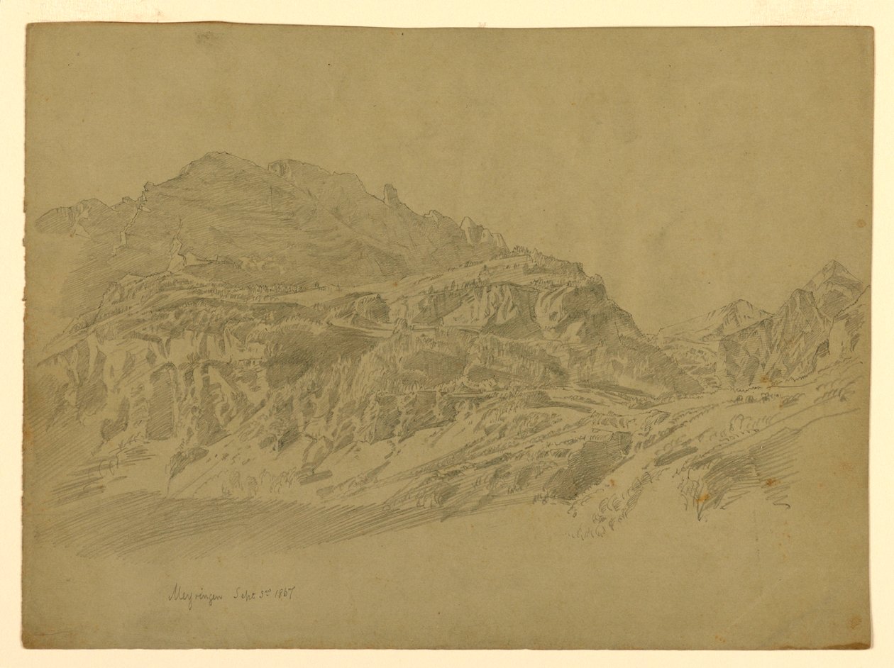 Krajobraz, Meiringen, Szwajcaria autorstwa William Trost Richards