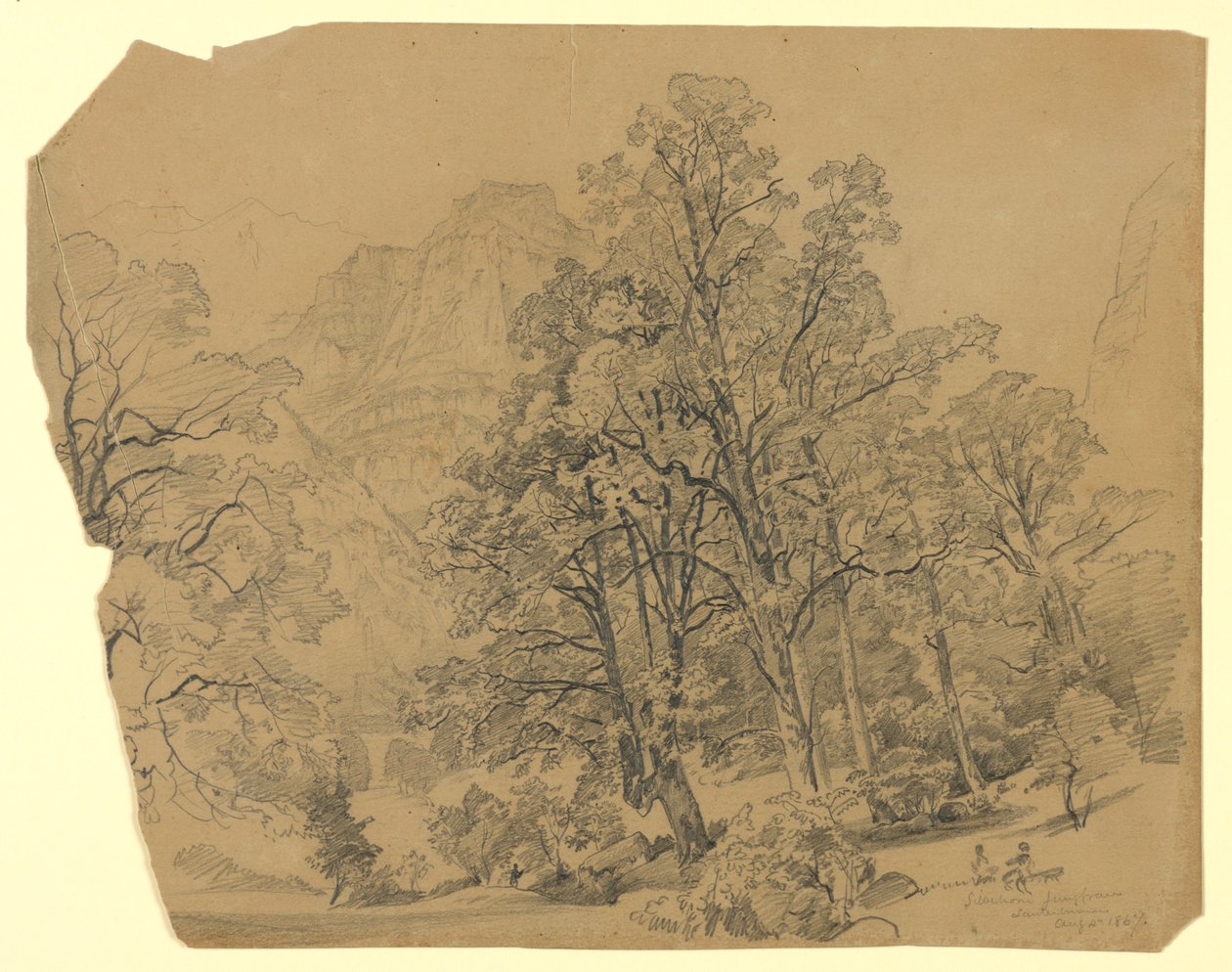 Krajobraz, Silberhorn, Lauterbrunnen, Szwajcaria autorstwa William Trost Richards