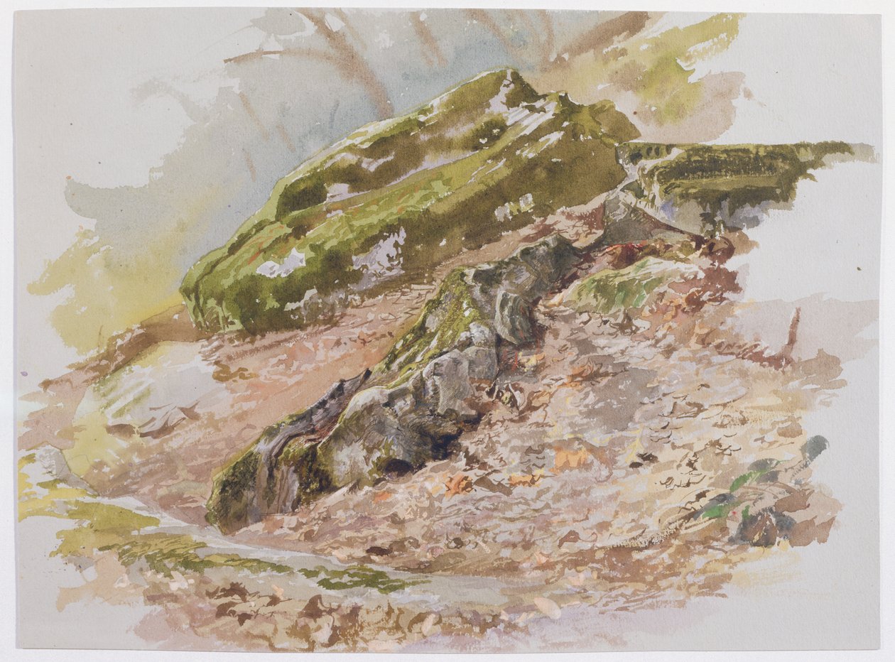 Pejzaż, prawdopodobnie w pobliżu Germantown w Pensylwanii autorstwa William Trost Richards