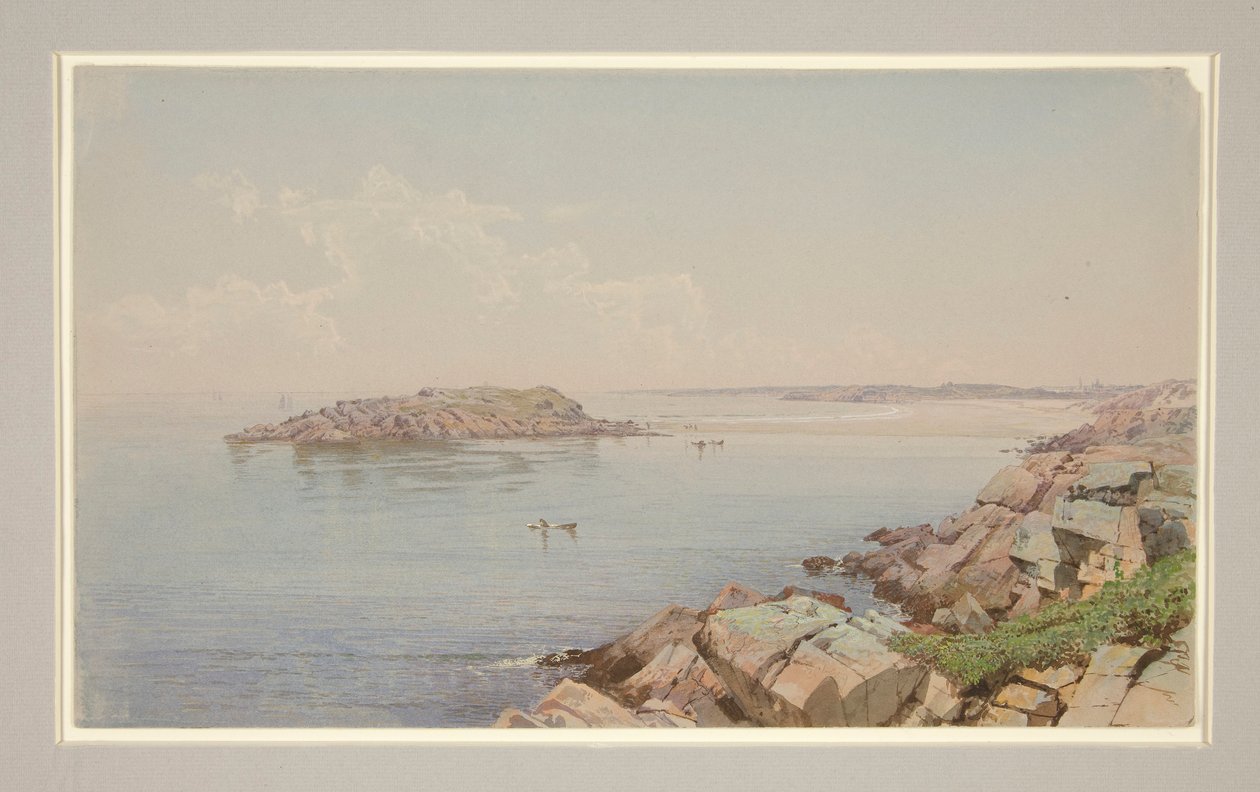 Scena nad zatoką Narragansett (?) autorstwa William Trost Richards