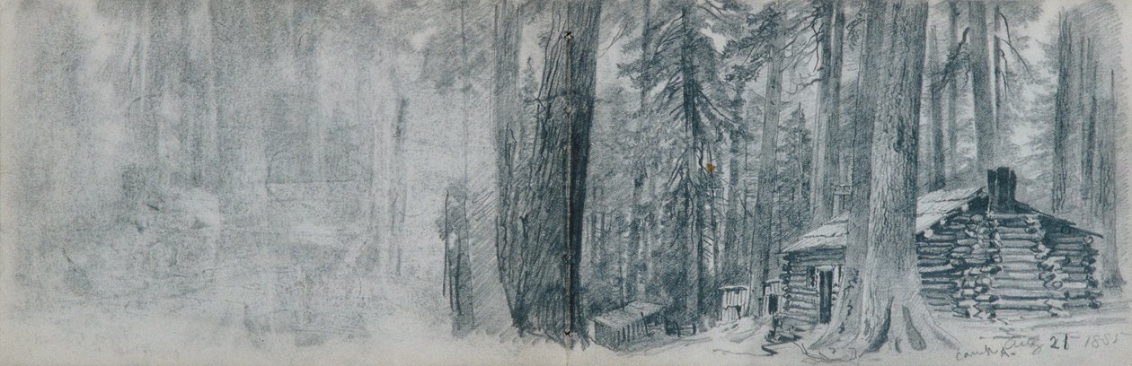 Szkicownik z tematami krajobrazowymi północno-zachodniego Pacyfiku autorstwa William Trost Richards