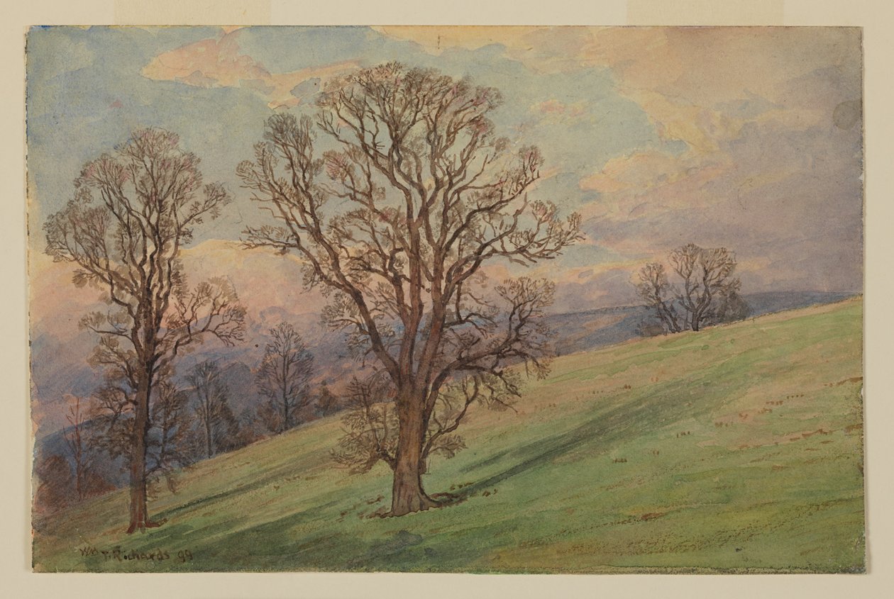 Studium Krajobrazu, Chester County, PA autorstwa William Trost Richards