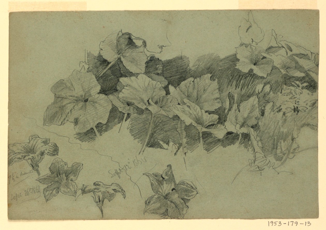 Badanie liści autorstwa William Trost Richards