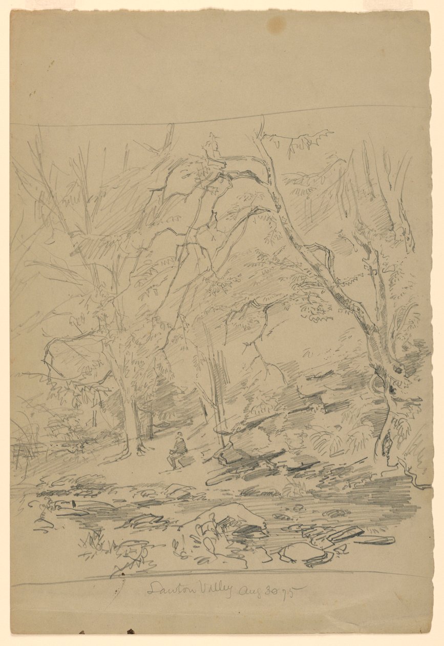 Studium krajobrazu, Lawton Valley, RI autorstwa William Trost Richards