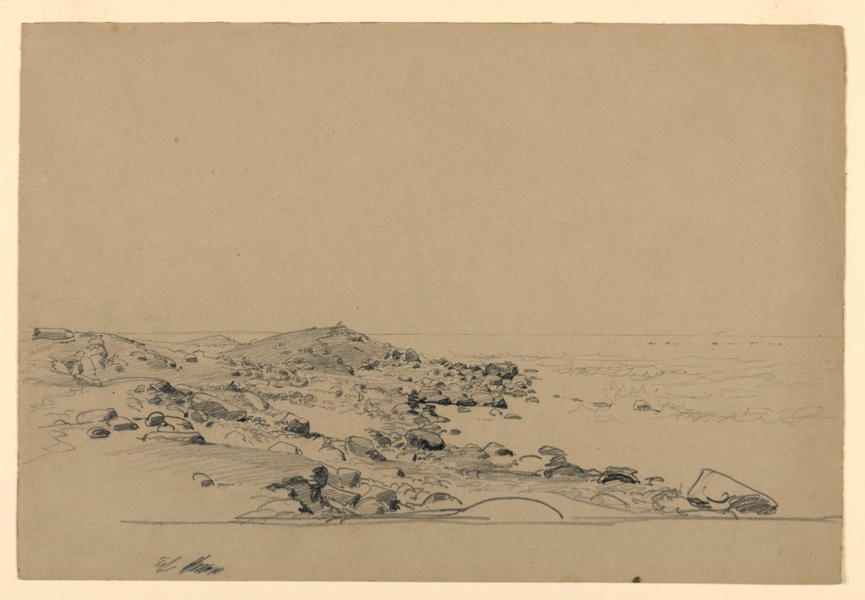 Studium wybrzeża, Rhode Island autorstwa William Trost Richards