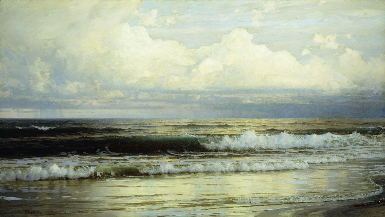 Słoneczne chmury i morze, 1897 autorstwa William Trost Richards