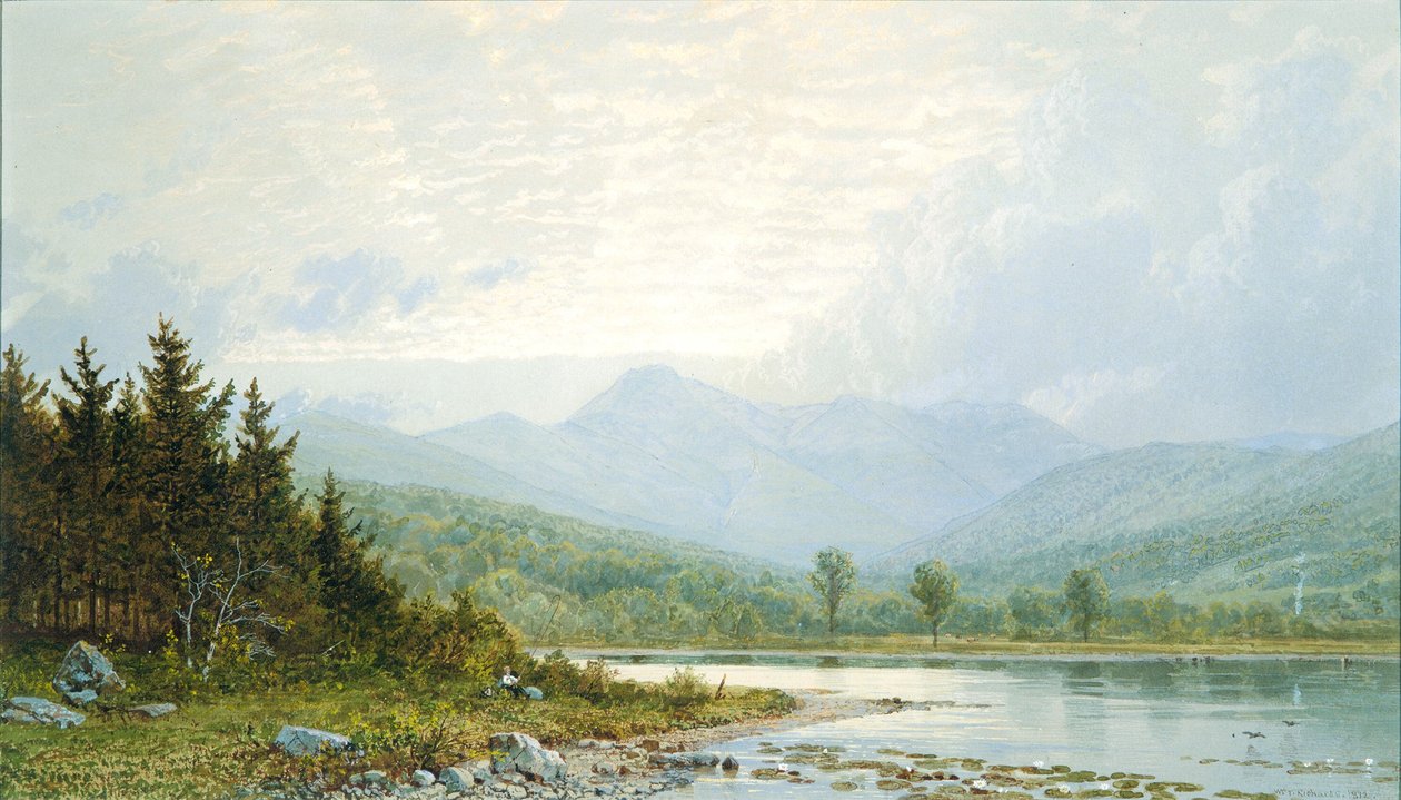 Zachód słońca na górze Chocorua w stanie New Hampshire autorstwa William Trost Richards