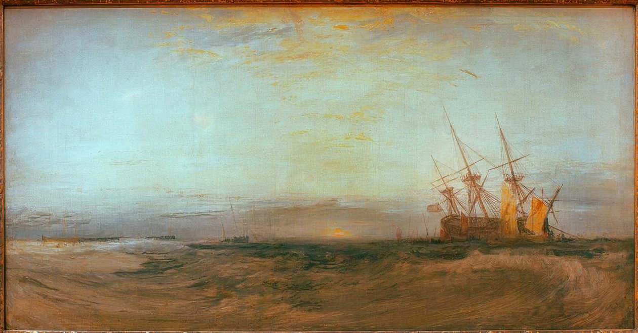 Statek na mieliźnie autorstwa Joseph Mallord William Turner