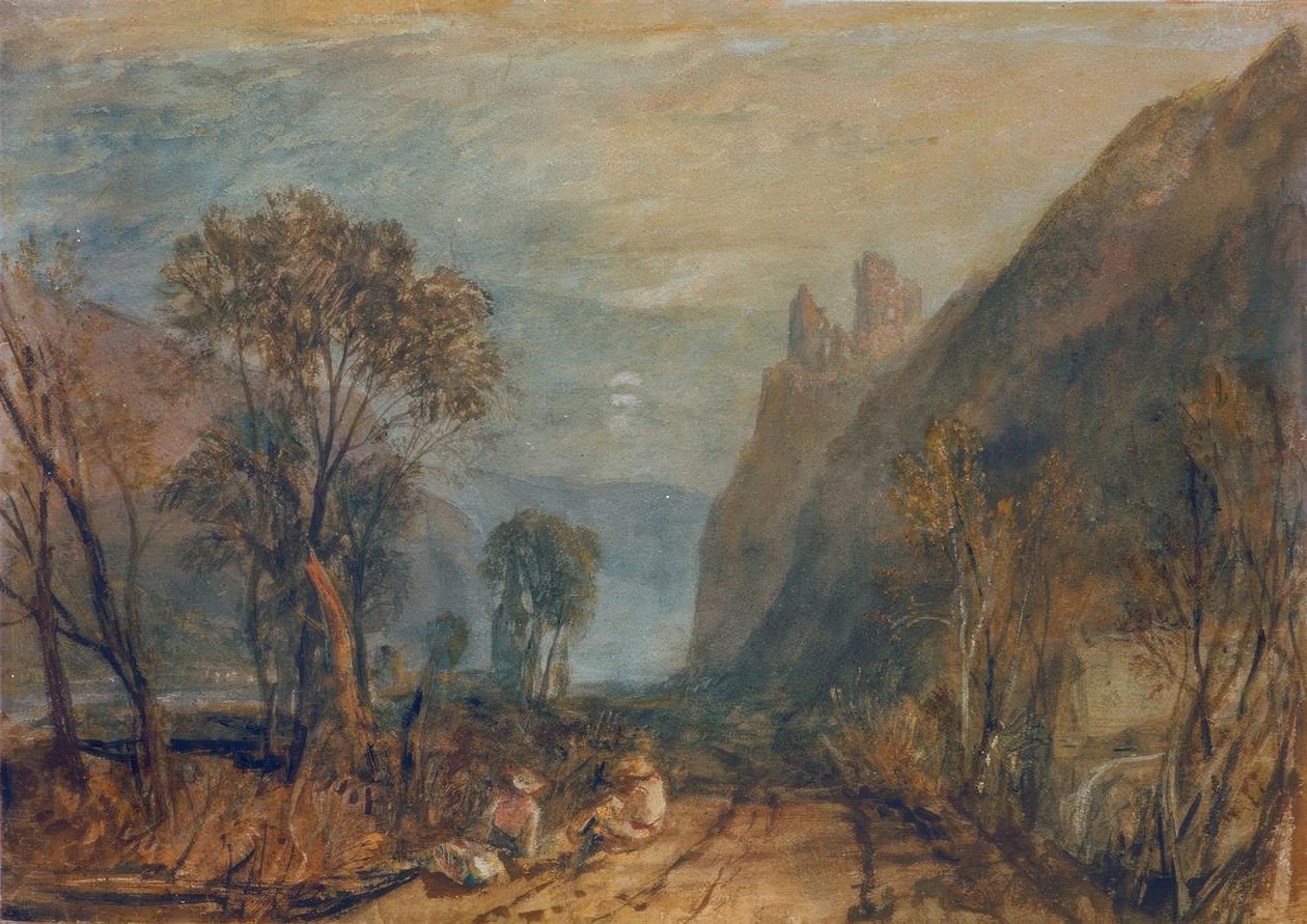 Widok na Ren – Bautsburg autorstwa Joseph Mallord William Turner