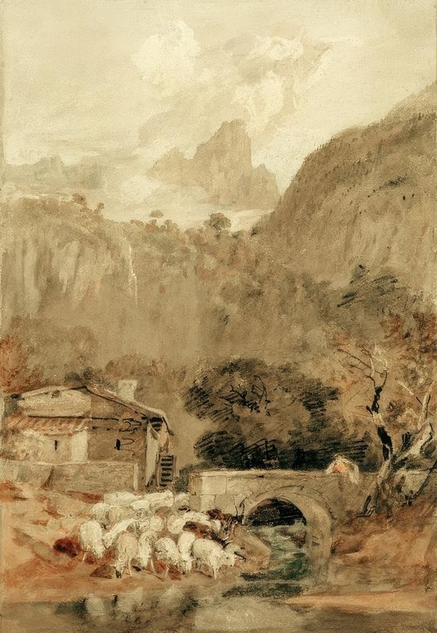 Aiguillette z doliny Cluse autorstwa Joseph Mallord William Turner