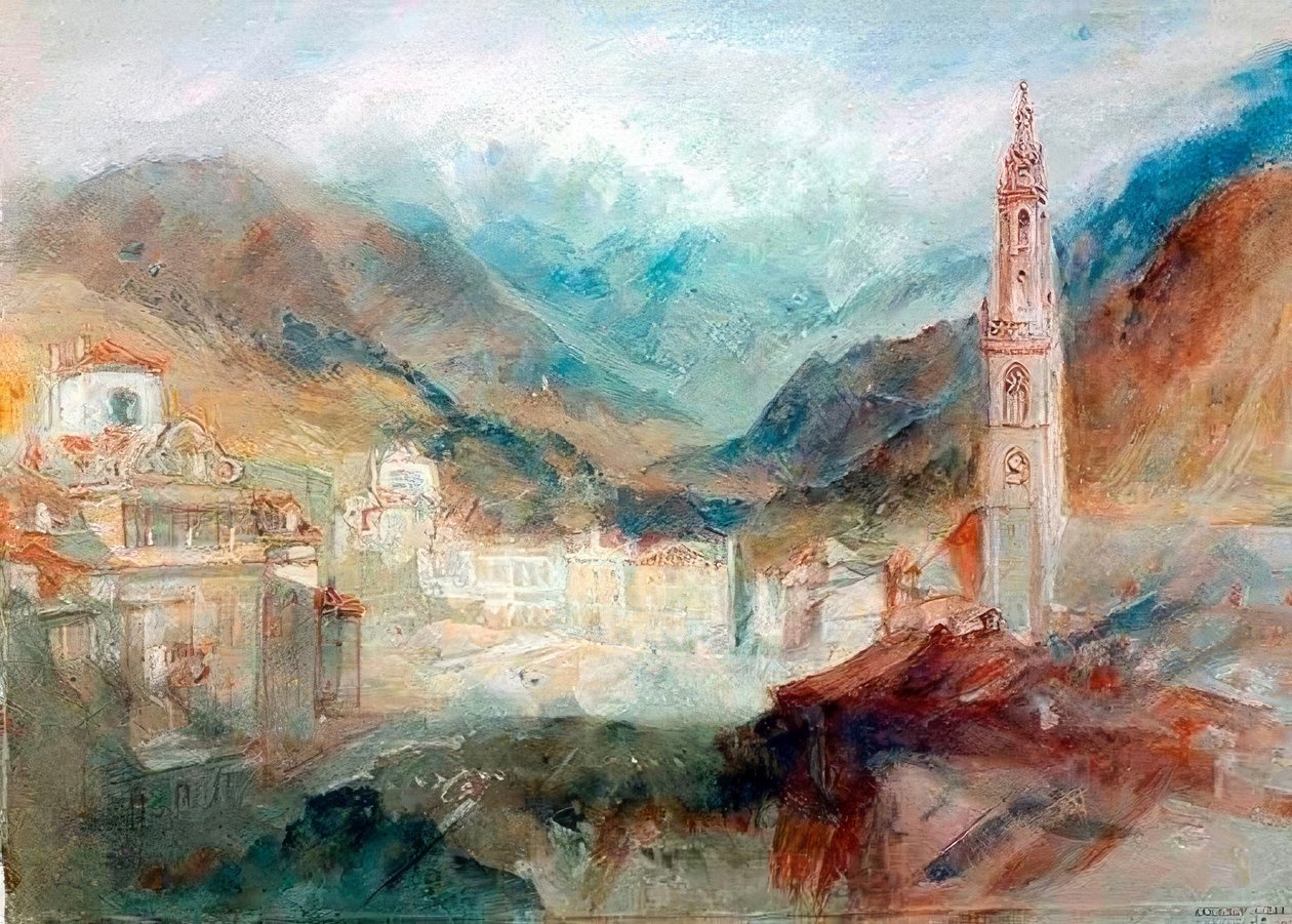 Bolzano i Dolomity autorstwa Joseph Mallord William Turner