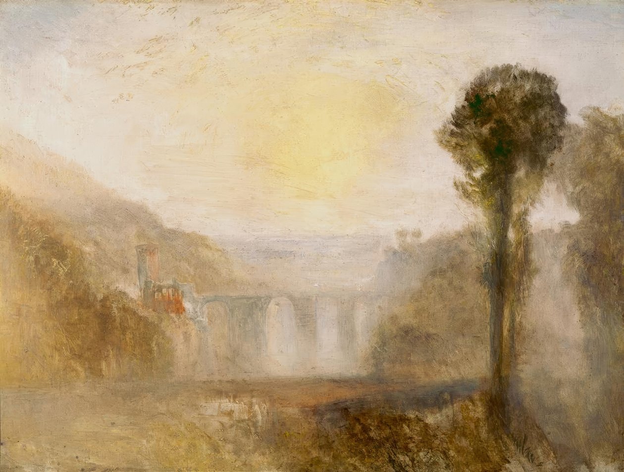 Most i wieża autorstwa Joseph Mallord William Turner